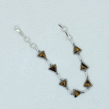 Triangle Shape Black Onyx Sterling Silver Bracelets