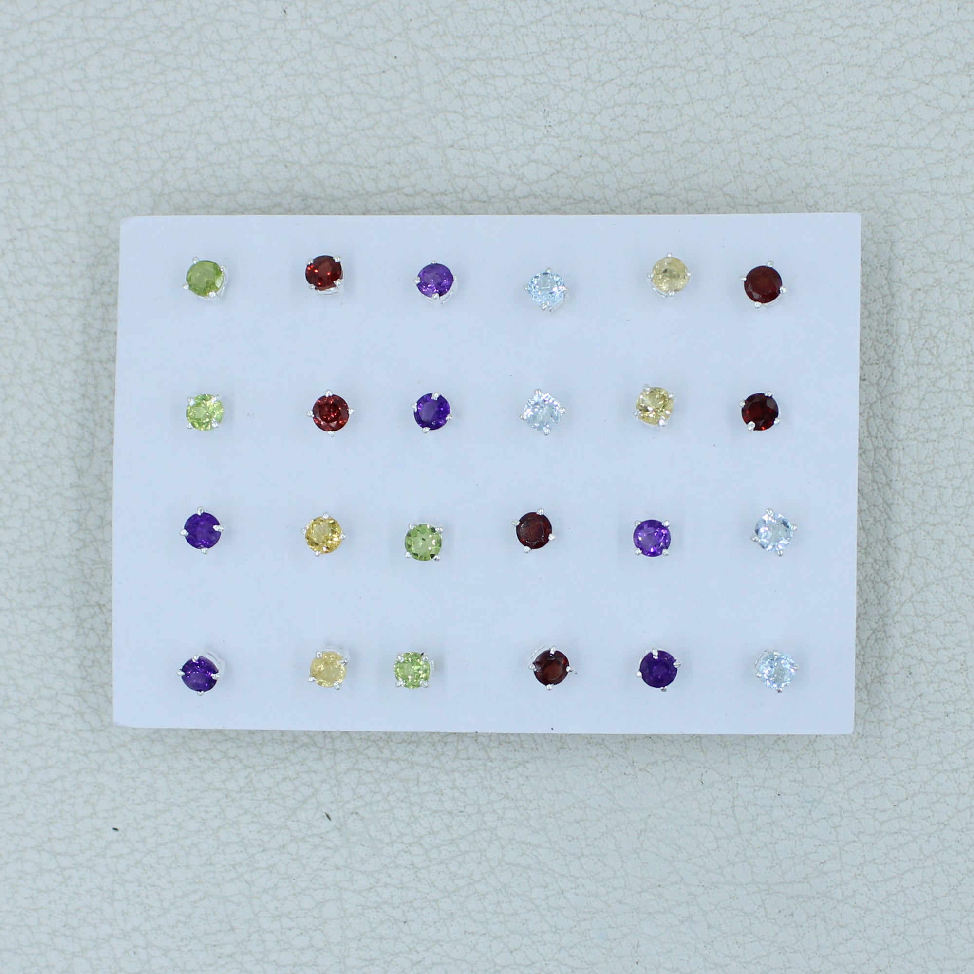 All Birthstone 4 MM Studs Earrings