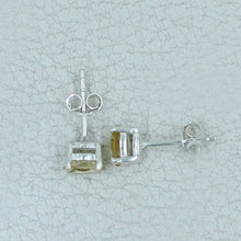 Garnet, Peridot, Citrine, Amethyst and Blue Topaz Studs Earrings