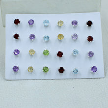 5 MM Studs Earrings Birthstone Jewelry