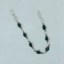 925 Sterling Silver Malachite Bracelets