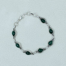 925 Sterling Silver Malachite Bracelets