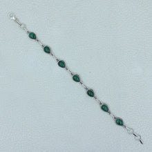 Natural Malachite Sterling Silver Bracelets