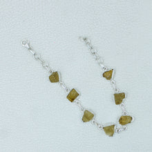 Rough Citrine Bracelets in 925 Sterling Silver