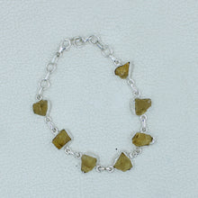 Rough Citrine Bracelets in 925 Sterling Silver