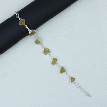 Rough Citrine Bracelets in 925 Sterling Silver