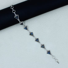 Triangle Shape Black Onyx Sterling Silver Bracelets