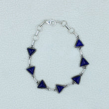 Triangle Shape Black Onyx Sterling Silver Bracelets