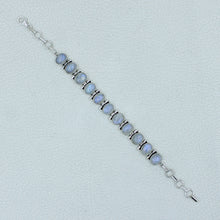 Rainbow Moonstone Sterling Silver Bracelets