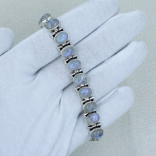 Rainbow Moonstone Sterling Silver Bracelets