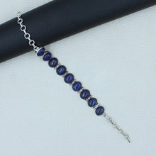 Lapis Lazuli Jewelry - Sterling Silver Lapis Bracelet