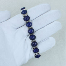 Lapis Lazuli Jewelry - Sterling Silver Lapis Bracelet