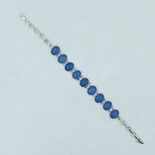 Blue Chalcedony Sterling Silver Bracelets