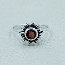 Handcrafted Amethyst Sunburst Ring