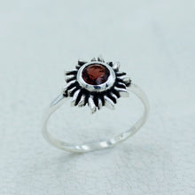 Handcrafted Amethyst Sunburst Ring