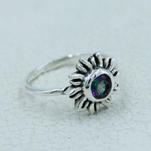 Handcrafted Amethyst Sunburst Ring