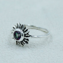 Handcrafted Amethyst Sunburst Ring