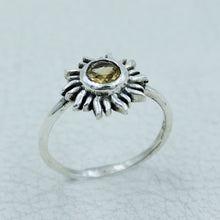 Handcrafted Amethyst Sunburst Ring