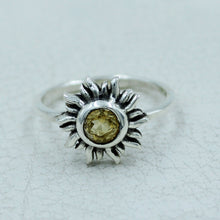Handcrafted Amethyst Sunburst Ring