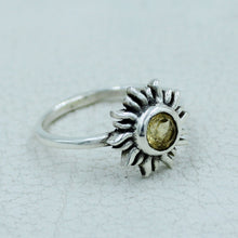 Handcrafted Amethyst Sunburst Ring