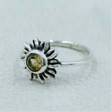 Handcrafted Amethyst Sunburst Ring