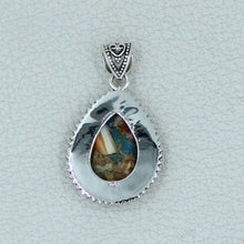 925 Sterling Silver Turquoise Handmade Pendant
