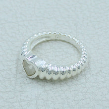 925 Silver Heart-Shaped Moonstone Gemstone Ring