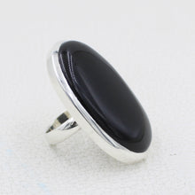 Black Onyx Jewelry - Sterling Silver Onyx Ring Size 9