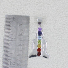 Seven Chakra Buddha Sterling Silver Pendant