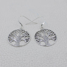 925 Sterling Silver Tree of Life Earrings