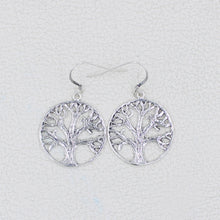 925 Sterling Silver Tree of Life Earrings