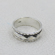 925 Sterling Silver Ring, Silver Ring, Man Band Ring, Hammered Ring,