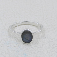 Oval Labradorite Ring