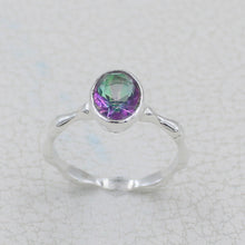 Multicolor Mystic Quartz Silver Ring