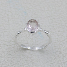 Rose Quartz Silver Gift Ring