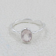 Rose Quartz Silver Gift Ring