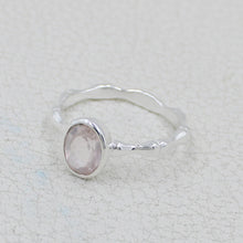 Rose Quartz Silver Gift Ring