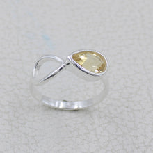 Citrine Birthstone Silver Ring