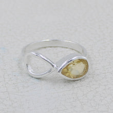 Citrine Birthstone Silver Ring