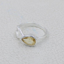 Citrine Birthstone Silver Ring