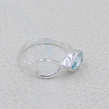 Blue Topaz Sterling Silver Ring