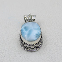 Larimar & Sterling Silver Pendant