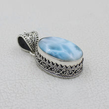 Larimar & Sterling Silver Pendant