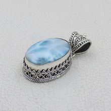 Larimar & Sterling Silver Pendant