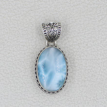 Larimar & Sterling Silver Pendant