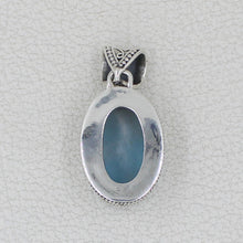 Larimar & Sterling Silver Pendant