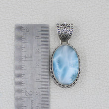 Larimar & Sterling Silver Pendant