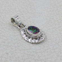 Mystic Quartz Solid Sterling Silver Pendant