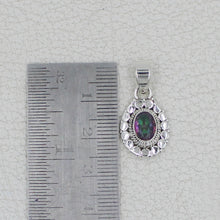 Mystic Quartz Solid Sterling Silver Pendant