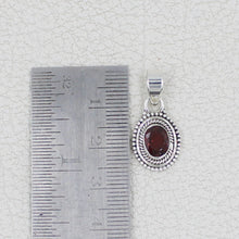 Garnet Sterling Silver Pendant for Women